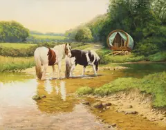 Frank Wright, Untitled, oil on canvas 61 x 71cm .