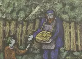 Anatoli Kaplan, Untitled, pastel 28.5 x 39cm