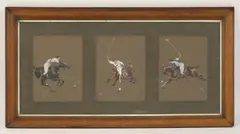 George Derville Rowlandson, Untitled, gouache 26 x 19.5cm each (3)