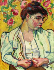 Max Pechstein, Die hellgrüne Jacke, 1909, Öl auf Leinwand
