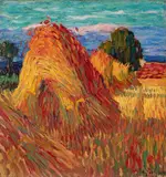 Alexej von Jawlensky, Sommerlandschaft - Korngarben