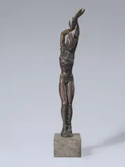 Renée Sintenis, Große Daphne, 1930, Bronze mit brauner Patina, auf Steinsockel montiert
