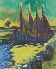 Max Pechstein, Sonnenflecken, 1922, Öl auf Leinwand