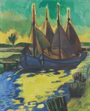 Max Pechstein, Sonnenflecken, 1922, Öl auf Leinwand