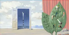 René Magritte, Le domaine enchanté, 1953, Gouache auf leichtem Karton
