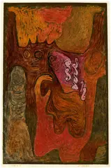 Paul Klee, Dryaden, 1939, Öl auf Papier, vom Künstler auf leichten Karton aufgezogen