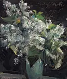Lovis Corinth, Flieder in Vase, 1915, Öl auf Leinwand