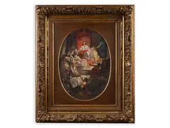 Adolf Liebscher, Allegorical Motif, Late 19th/early 20th century, Oil on canvas