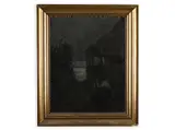 Adolf Liebscher, Nocturne with Lovers, 1899, Oil on canvas on plywood
