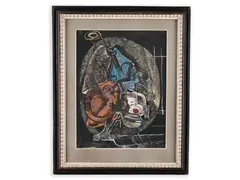 Jan Benda, Cubist Still Life, Before 1958, Watercolour, paper