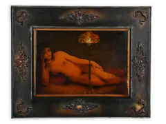 Teodor Rotrekl, Golden Lamp, 1970s, Mixed media, resin