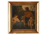 Richard Wiesner, In the Garden, 1970s, Oil on plywood