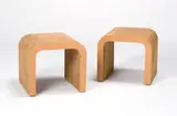 Tables (2) by Frank Gehry, c. 1972, Easy Edges, sold Oct 2020