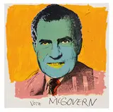 Vote McGovern by Andy Warhol, 1972, 16-color screenprint on Arches 88 paper, sold Oct 2020