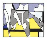 Roy Lichtenstein, Cow Triptych (Cow Going Abstract) (3), 1982, Screenprints on white wove paper