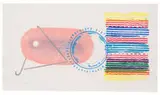 James Rosenquist, Shallows (State I and State II) (2), 1978, 2-color intaglio with pochoir and paint applied with a tire on Pescia Italia paper; 1-color intaglio on Pescia Italia paper