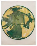Nancy Spero, Maenad, 1991, Screenprint and collage on paper