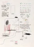 Jean-Michel Basquiat, Untitled, 1987, Colored pencil and oil stick on paper