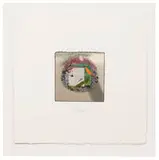 Larry Bell, Fraction #5173; Fraction #4091; Fraction #3902 (3), 1998-1999, Mixed-media collages with aluminum and silicon monoxide on watercolor paper