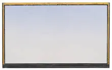 Eric Orr, Untitled, 1983, Acrylic on board with gold leaf and blood on lead wall relief
