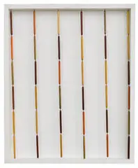 Guy de Cointet, Untitled (Sticks), c. 1966, Mixed-media sculpture