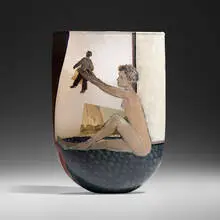 Janusz Walentynowicz, New Puppet, 1989, painted and etched glass