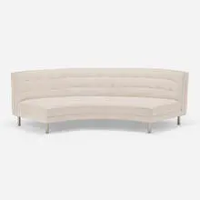 Sofa by Modern, c. 1960, upholstery, aluminum, sold Jun 2024