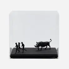 Lorna Marsh, Escaping Africa, 2005, mixed media, Plexiglas