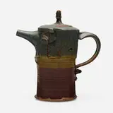 Robert Winokur, Early teapot, 1972, glazed stoneware