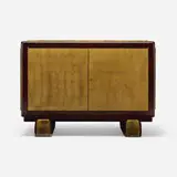 Louis Midavaine, Cabinet, c. 1940, lacquered mahogany, gilt wood