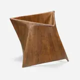 Richard Breitenbach, Magazine rack, 1967, walnut