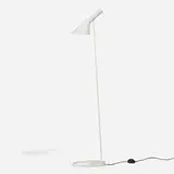 Arne Jacobsen, Visor floor lamp, 1958, enameled steel, enameled aluminum
