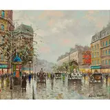 Antoine Blanchard, Moulin Rouge Street Scene
