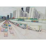 Wesley Willis, The Dan Ryan Expressway, 1984