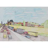Wesley Willis, The Dan Ryan Expressway, 1985