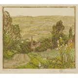 Gustave Baumann, Road to Town, 1917