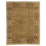 Contemporary Arts & Crafts, carpet decorated with open field and floral border