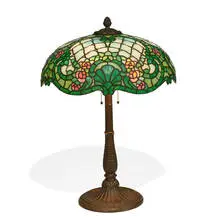 Rose table lamp by R. Williamson & Co., sold Dec 2021