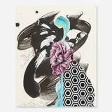 Shinique Smith, A Single Breath, 2014, ink, acrylic and collage on paper