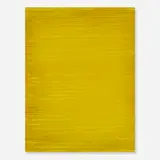 Sara Sosnowy, Twine + Panel (yellow), c. 1995, twine and paint on paper