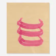 We by Richard Tuttle, watercolor and pencil on paper, sold Oct 2019