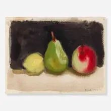 Untitled (Still Life) by Robert Kulicke, c. 1965, gouache on paper, sold Oct 2019