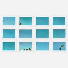 John Baldessari, Throwing Three Balls in the Air to Get a Straight Line (Best of Thirty-Six Attempts), 1973, offset lithograph on paper