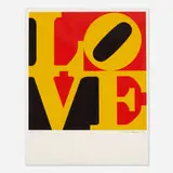 Robert Indiana, German Love, 1968, screenprint on paper