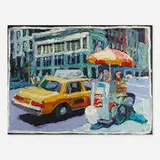 Tim Folzenlogen, Bill the Hot Dog Man, 1985, oil on panel