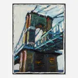 Tim Folzenlogen, Suspension Bridge, 1985, oil on canvas