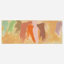 La Plata by Friedel Dzubas, 1976, acrylic on canvas, sold Oct 2019