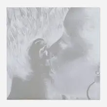 Social Friendship (Solarized) by Hank Willis Thomas, 2019, screenprint on retroreflective vinyl mounted on Dibond, sold Oct 2019