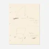 Ellsworth Kelly, Untitled (Studies for Curve I and II), c. 1970, pencil on paper