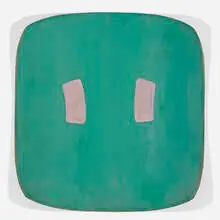 Ron Gorchov, Hercules, 1978, oil on shaped canvas